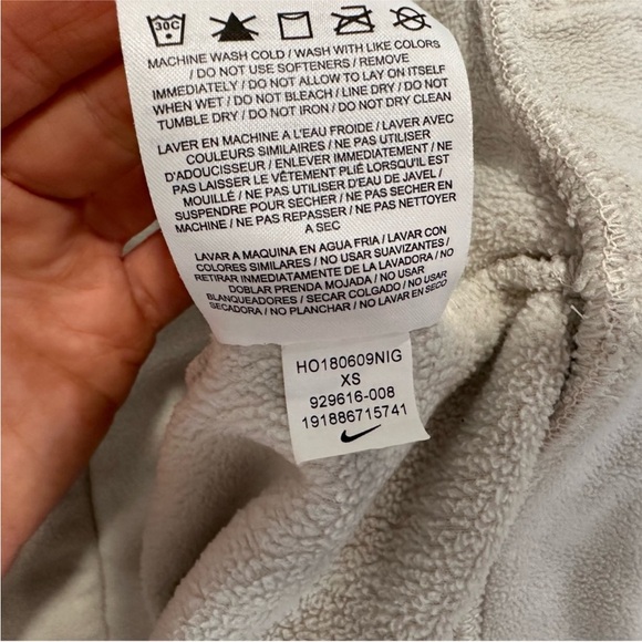 Nike Fleece Oatmeal Hooded Pullover XS - Picture 9 of 9